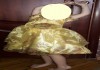 Фото Платье детское бальное золотого цвета