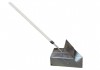 Фото Совок для мусора металлический, с крышкой-ловушкой, 24х29 см, с деревянной ручкой 75 см